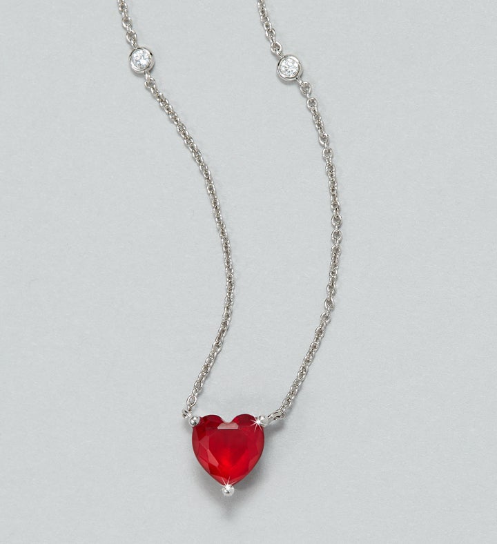 Magnificent Roses® Preserved Red Heart & Necklace